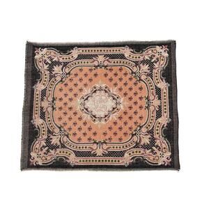 Vintage Dollhouse Miniature Woven Area Rug Large Size Oversized 9.5" X 8" France